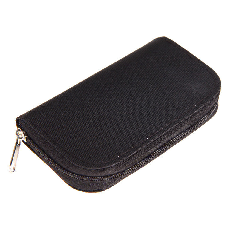 black memory card storae carryin case holder wallet