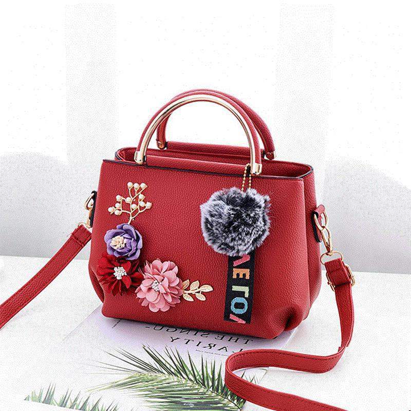 shoulder bag women tattoo flower handbags new flower hand ladies bags