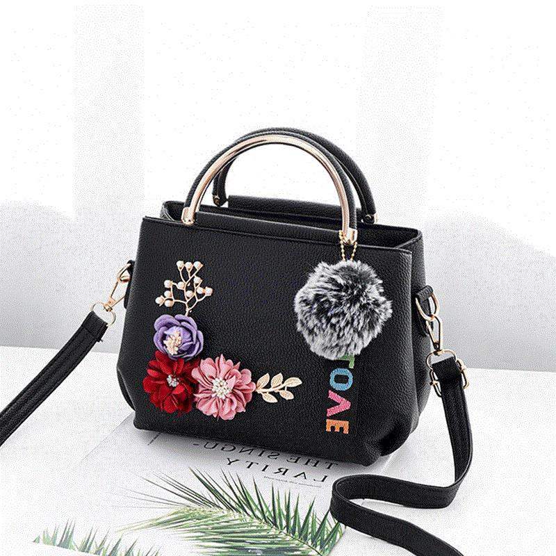 shoulder bag women tattoo flower handbags new flower hand ladies bags