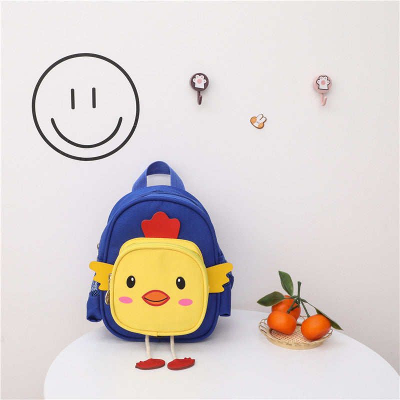 new korean childrens backpack cartoon dinosaur boys and girls small school bag kindergarten anti lost backpack