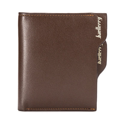 mens multifunction card zipper short wallet