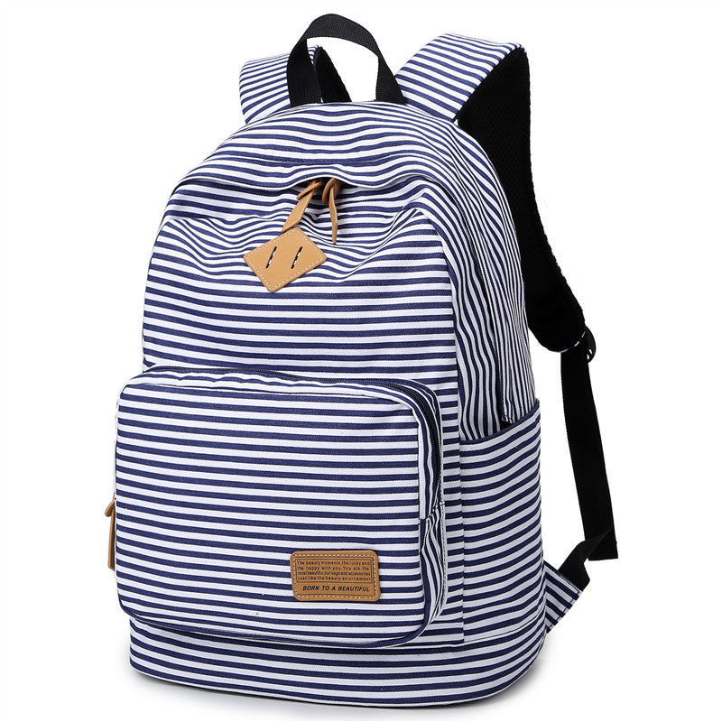 middle school student school bag navy wind casual female bag backpack