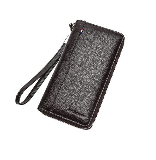 long leather mens zipper wallet and more