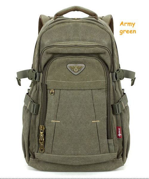 mens cotton canvas backpack