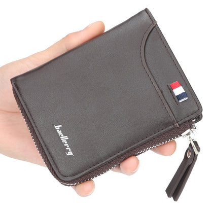 mens zipper wallet drivers license card case mens wallet