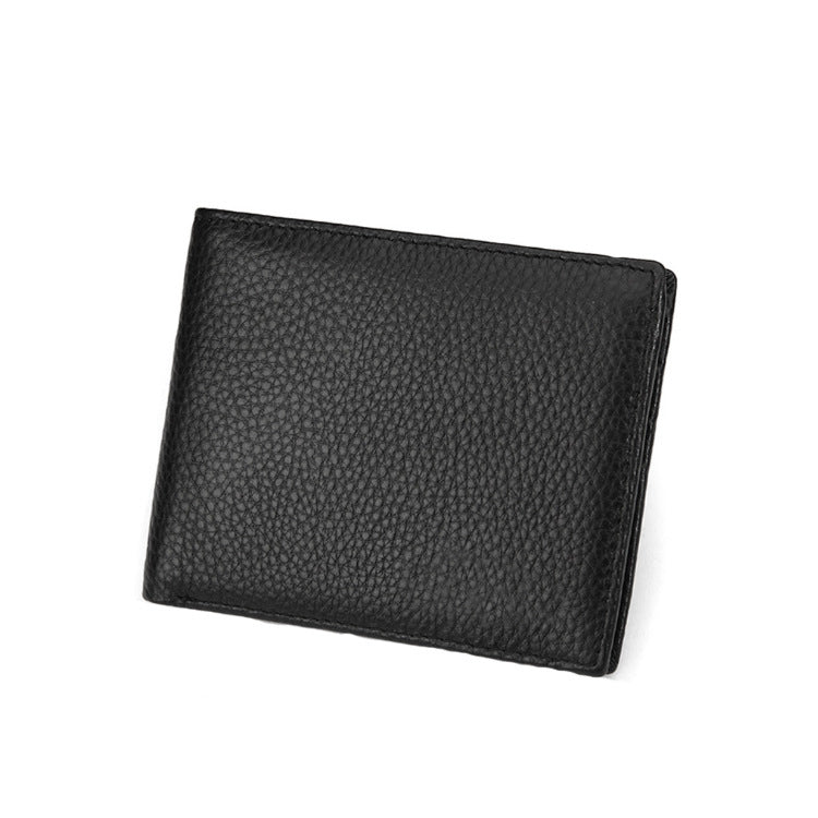 the first layer of cowhide short wallet ultra thin wallet card holder