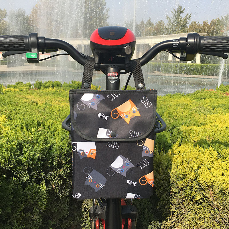 scooter storage bag handle bag front waterproof mobile phone bag bicycle storage storage bag