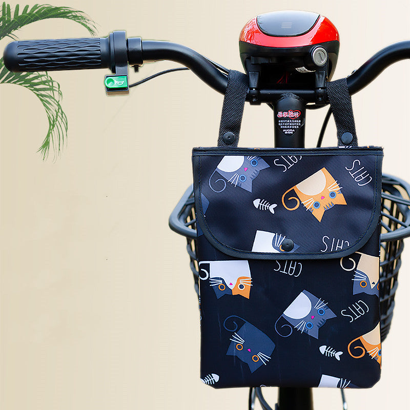 scooter storage bag handle bag front waterproof mobile phone bag bicycle storage storage bag