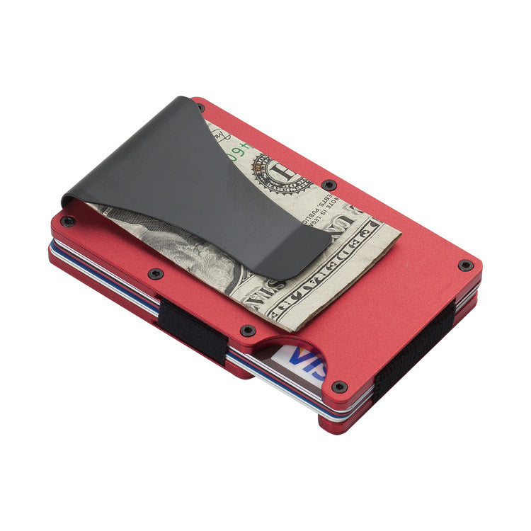 carbon fiber wallet aluminum alloy bank card holder