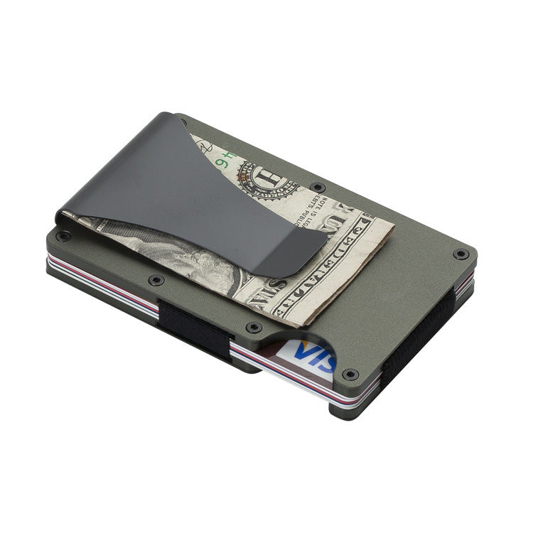 carbon fiber wallet aluminum alloy bank card holder