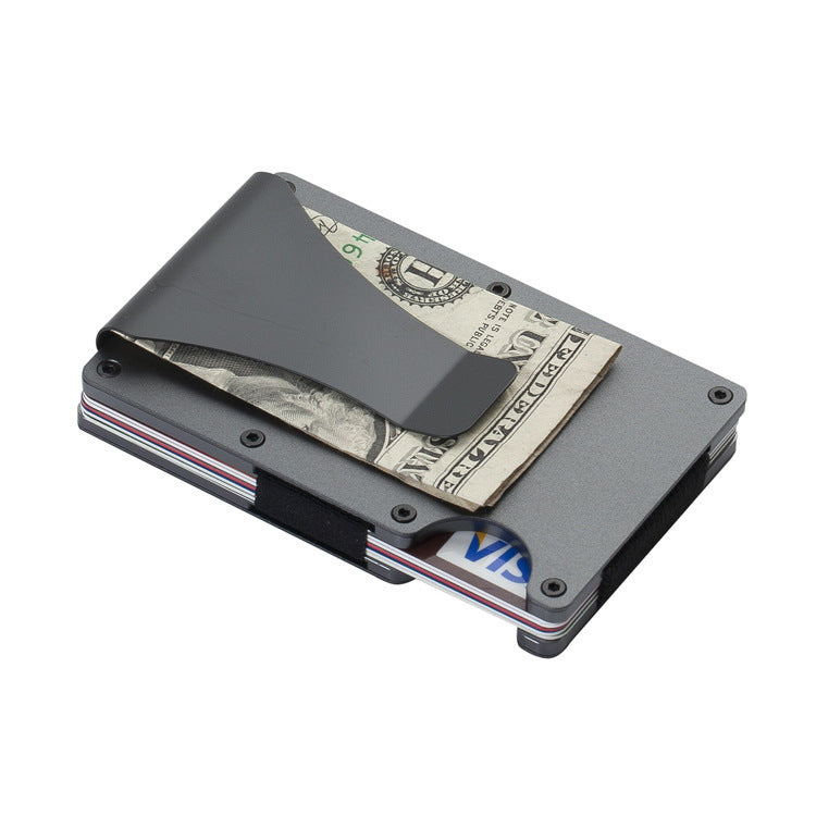 carbon fiber wallet aluminum alloy bank card holder