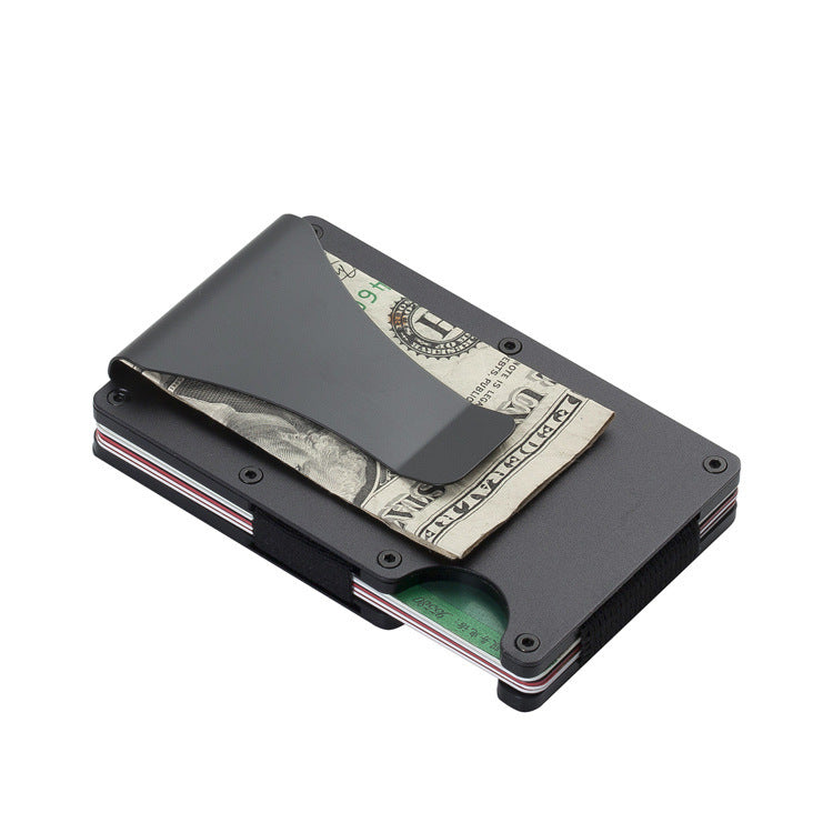 carbon fiber wallet aluminum alloy bank card holder