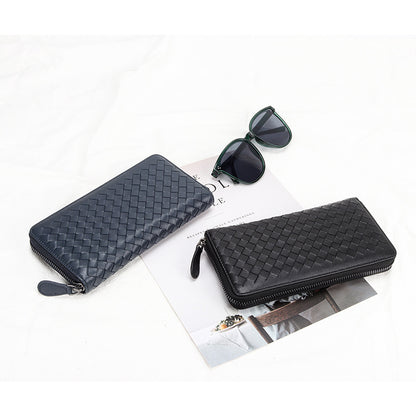 korean style fashion wallet large capacity mens zipper handbag