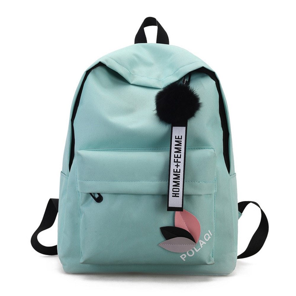 high quality womens canvas backpack school bag for girls