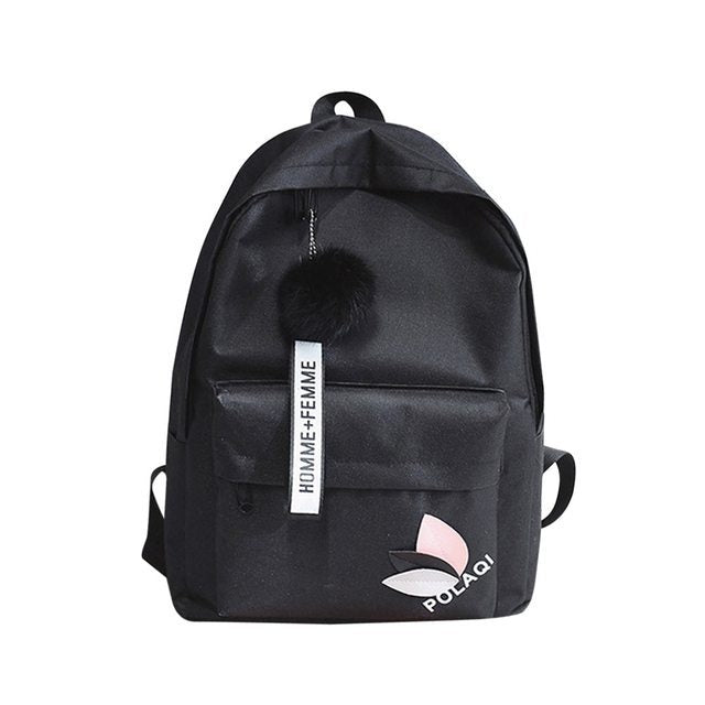 high quality womens canvas backpack school bag for girls