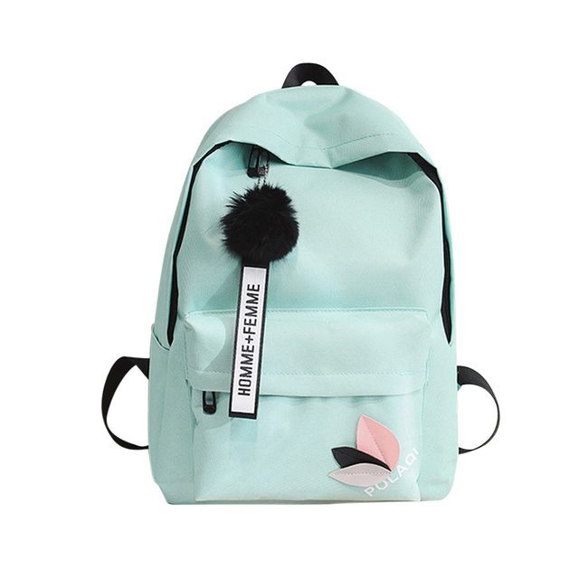 high quality womens canvas backpack school bag for girls