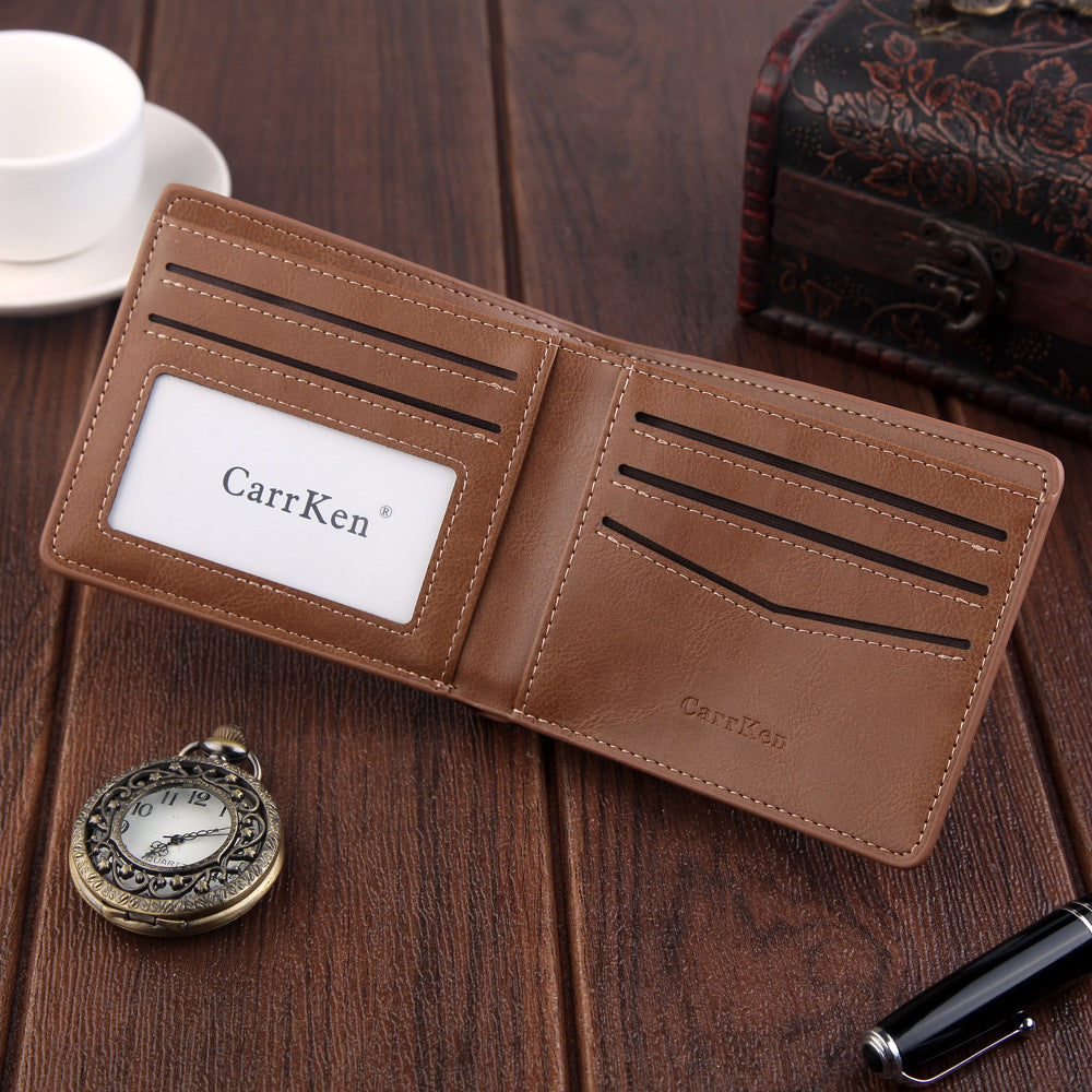 new retro mens short wallet customization