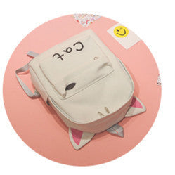 new cartoon backpack ladies canvas student bag