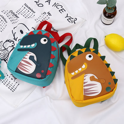 non slip wear resistant cartoon cute dinosaur childrens small backpack