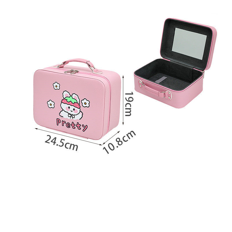 cute large capacity cosmetic bag extra large portable high end storage box