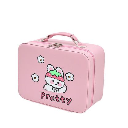 cute large capacity cosmetic bag extra large portable high end storage box