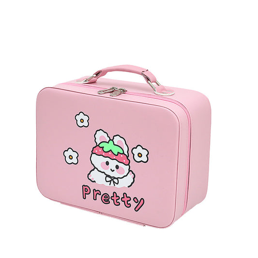 cute large capacity cosmetic bag extra large portable high end storage box