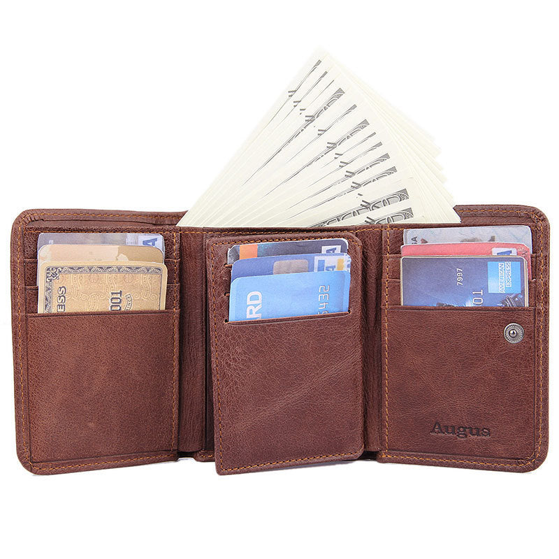 shielding wallet anti scanning leather wallet