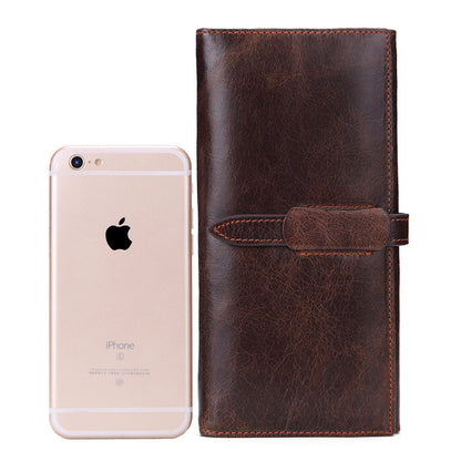 leather wallet top layer cowhide ladies