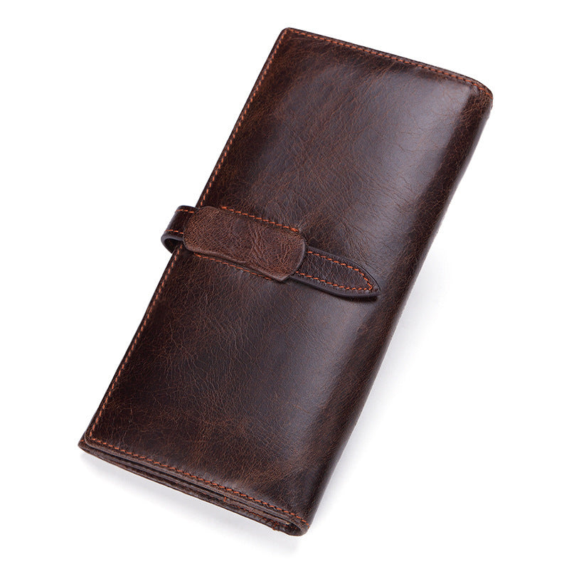 leather wallet top layer cowhide ladies