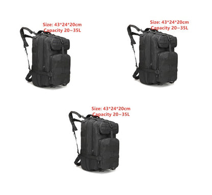sports outdoor mountaineering travel double shoulder knapsack camping army camouflage pack tactical backpack 45l large 3p backpack