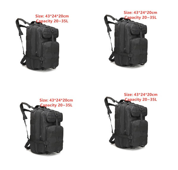 sports outdoor mountaineering travel double shoulder knapsack camping army camouflage pack tactical backpack 45l large 3p backpack