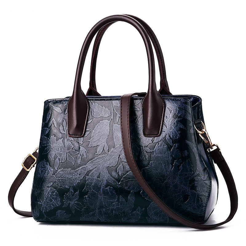 fashion embossed ladies handbag