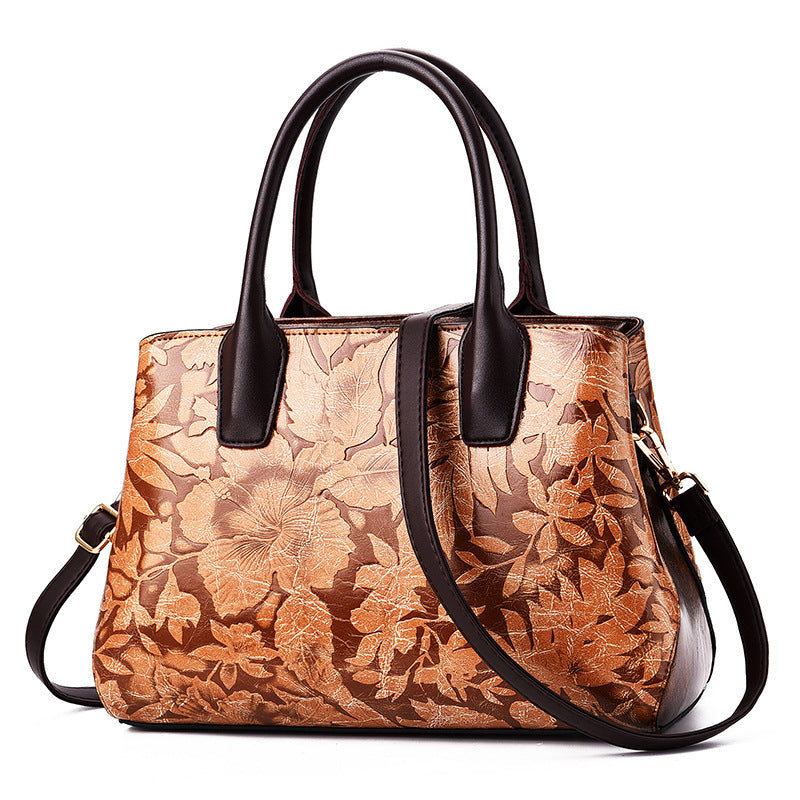 fashion embossed ladies handbag