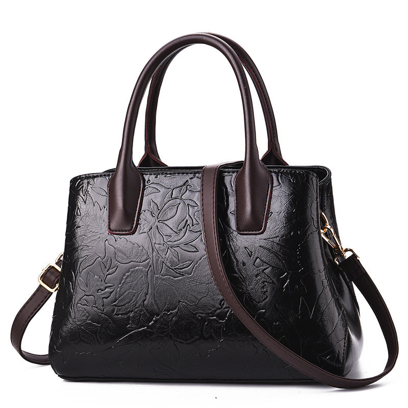 fashion embossed ladies handbag