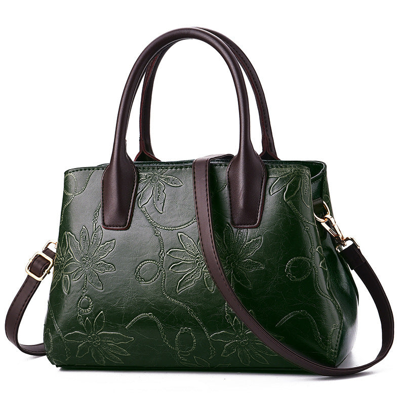 fashion embossed ladies handbag