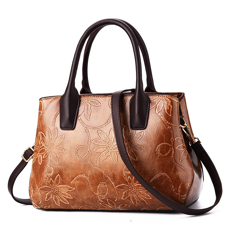 fashion embossed ladies handbag