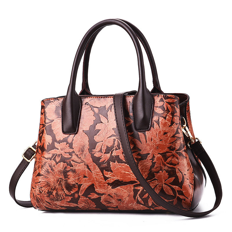 fashion embossed ladies handbag