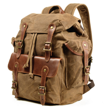 canvas bag travel eat chicken western cowboy backpack