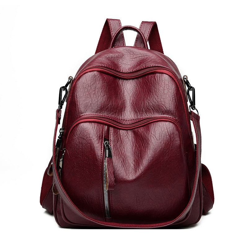 new handbag korean lady pu backpack fashion tide all match leisure travel backpack bag can be issued on behalf of the pu