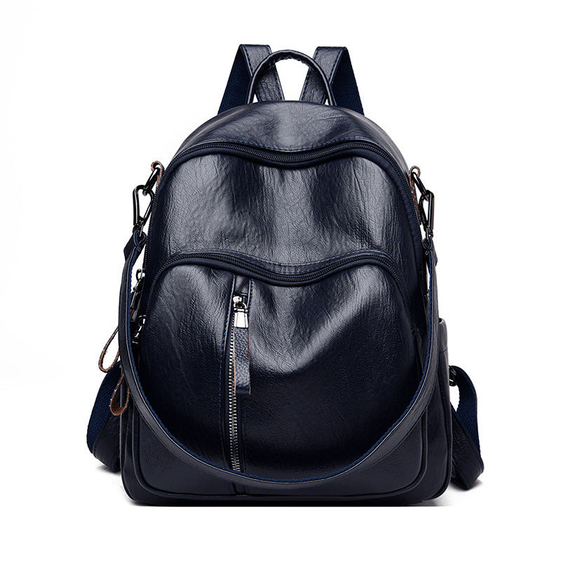 new handbag korean lady pu backpack fashion tide all match leisure travel backpack bag can be issued on behalf of the pu