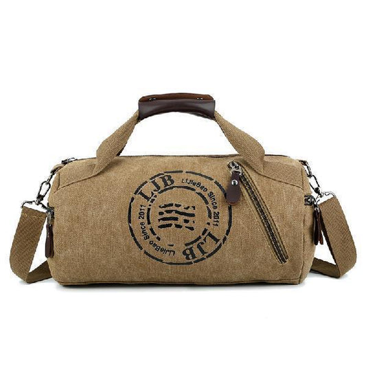 canvas large capacity male and female students portable travel shoulder bag luggage bag short distance travel bag sports gym bag