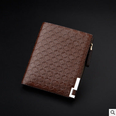 mens wallet short business embossed