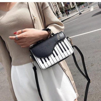 music lovers piano shaped bag