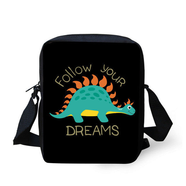 european and american cartoon dinosaur schoolbag