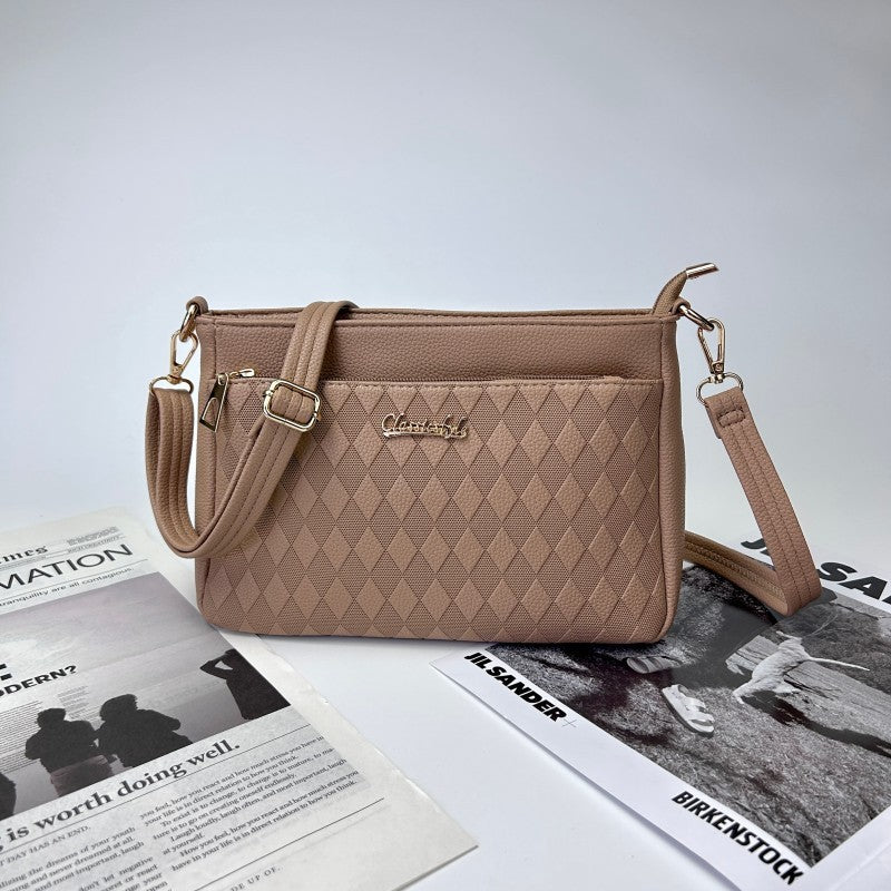 multi layer womens bags for the middle aged single shoulder crossbody large capacity