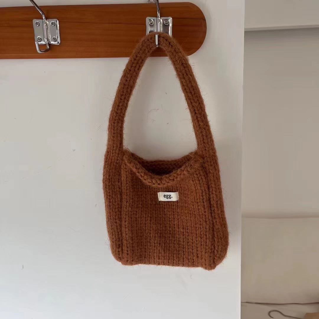 autumn wild candy color simple shoulder bag