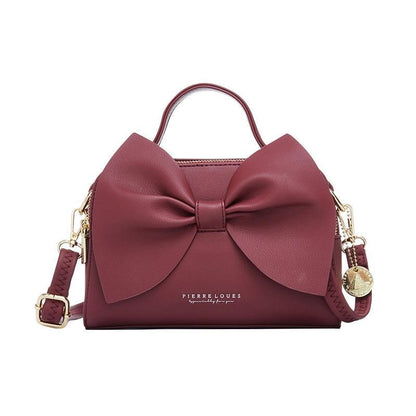 korean womens bow shoulder bag