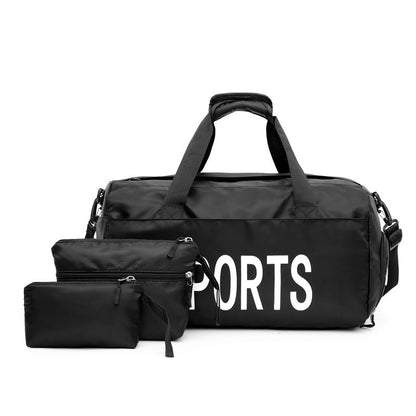 nylon independent three piece sports bag