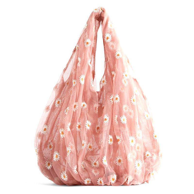 mesh daisy bag tote