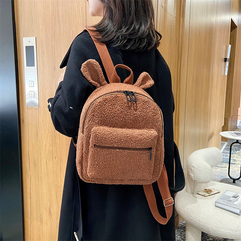 cute plush bag womens autumn and winter new